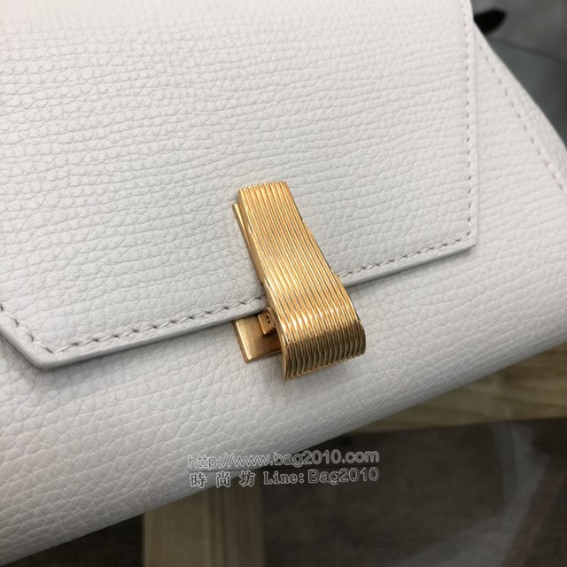 Bottega veneta高端女包 6700白色 寶緹嘉Angle bag新款mini包 BV經典款粒面小牛皮女包包  gxz1197